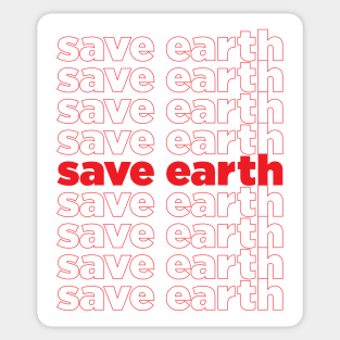 save earth Sticker